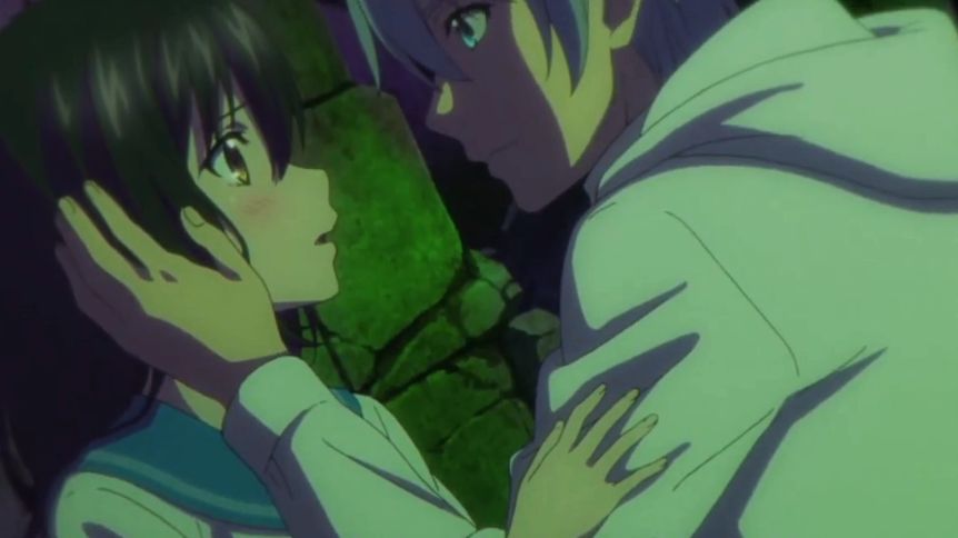 Asagi confesses her love to kojo, strike the blood S5 ep.2