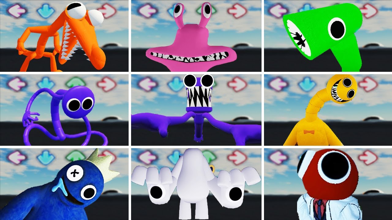 Rainbow Friends: Chapter 2 Concept Morphs New (Baby Indigo