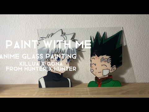 Custom Circle Anime Glass Painting  smileystudioo