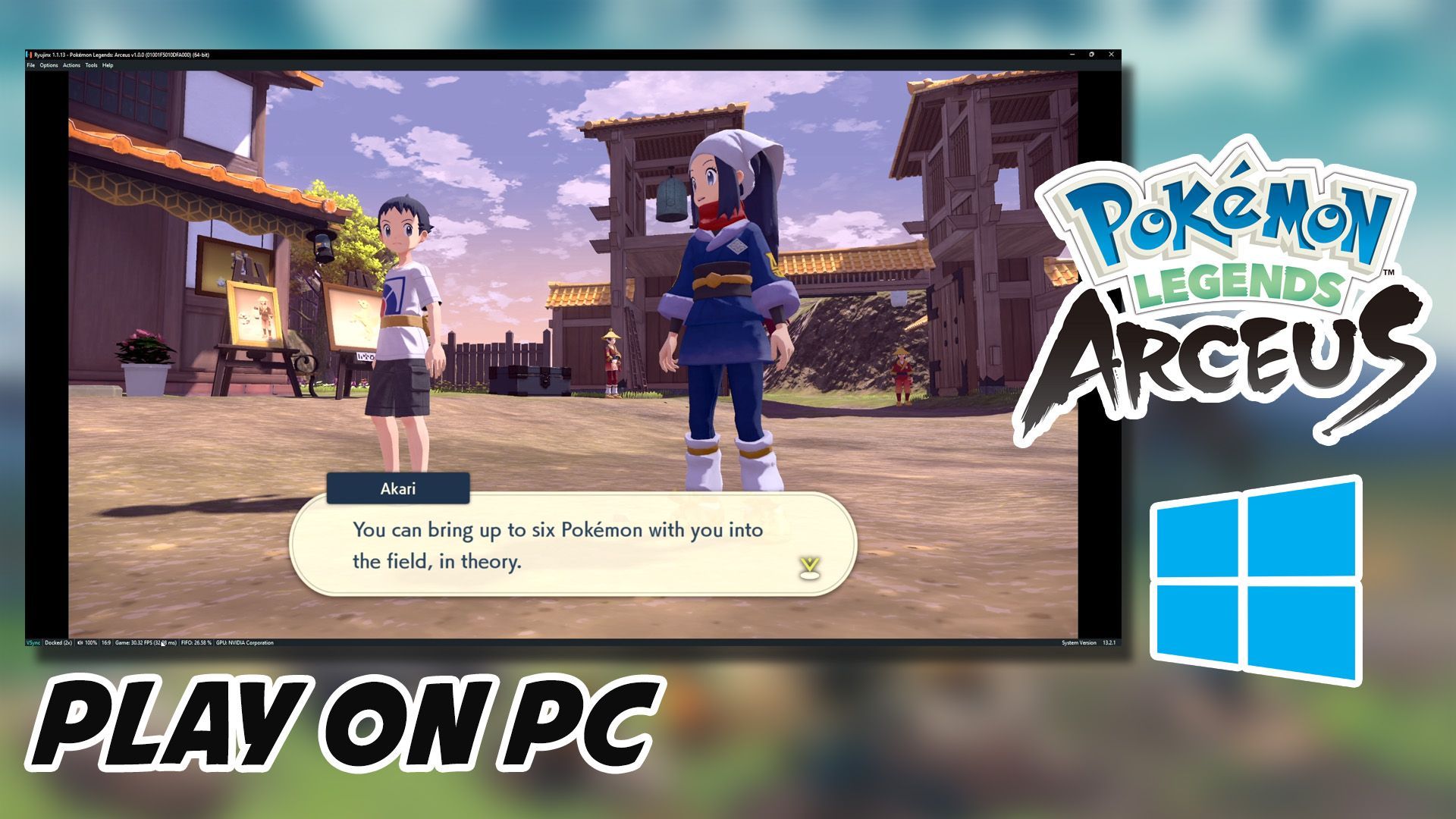 Pokémon Legends Arceus Yuzu Gameplay & Installation Guide for PC on Vimeo