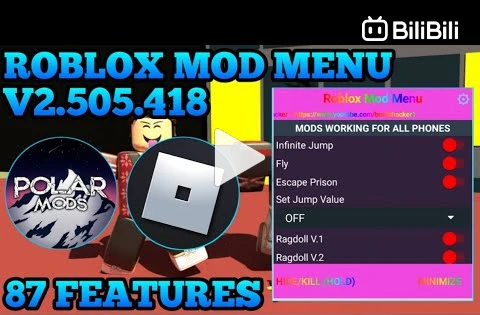 Roblox Mod Menu V2.523.390 With 80+ Features!! 100% Working In All  Servers!!! No Banned Safe!!! - BiliBili