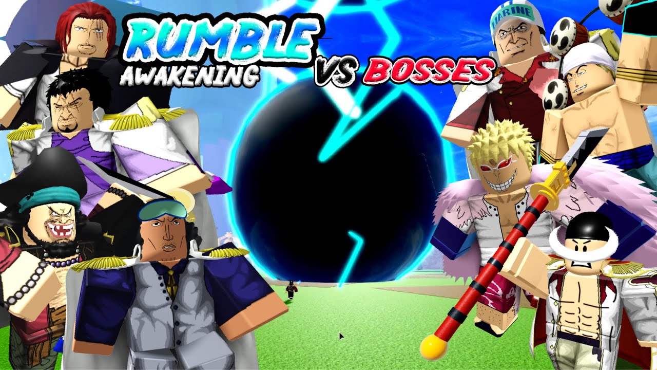 1v1) RUMBLE VS EVERY BOSS in Blox Fruits - BiliBili