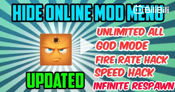 Hide Online Mod Menu, 35 Features, Updated, Unlimited All, God Mode