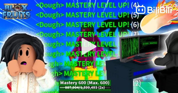 Noob to Max Level 1-2300 using DOUGH Fruit In Bloxfruits