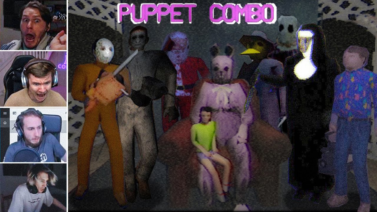 PUPPET COMBO Games Top Twitch Jumpscares Compilation Part 1 (Warning Loud  Noise) 