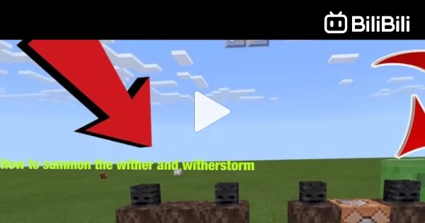 how to wither storm in minecraft pe