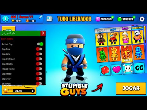 📳 APK MOD STUMBLE GUYS ATUALIZADO, MULTIPLAYER, EMOTES, SKINS NA PARTIDA -  STUMBLE GUYS (testando.) 