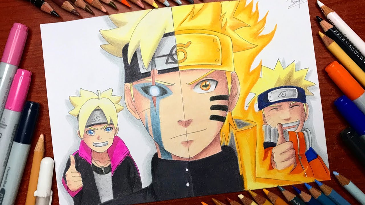 Naruto Six Paths Sage Mode Drawing