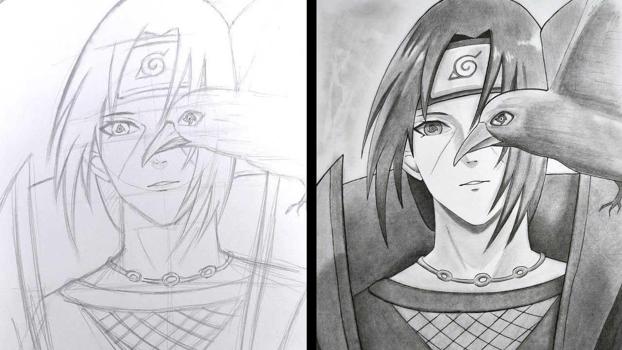 Speed Drawing ITACHI UCHIHA (Drawing Naruto Shippuden) Anime