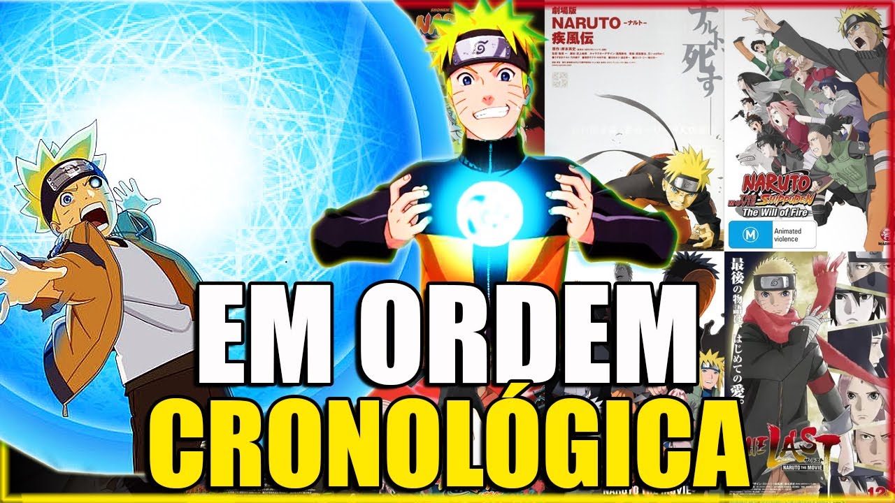 QUAL A ORDEM CRONOLÓGICA DOS FILMES DE NARUTO ? 