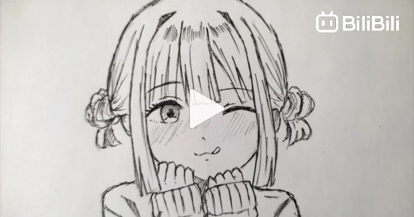 cute simple anime drawing girls