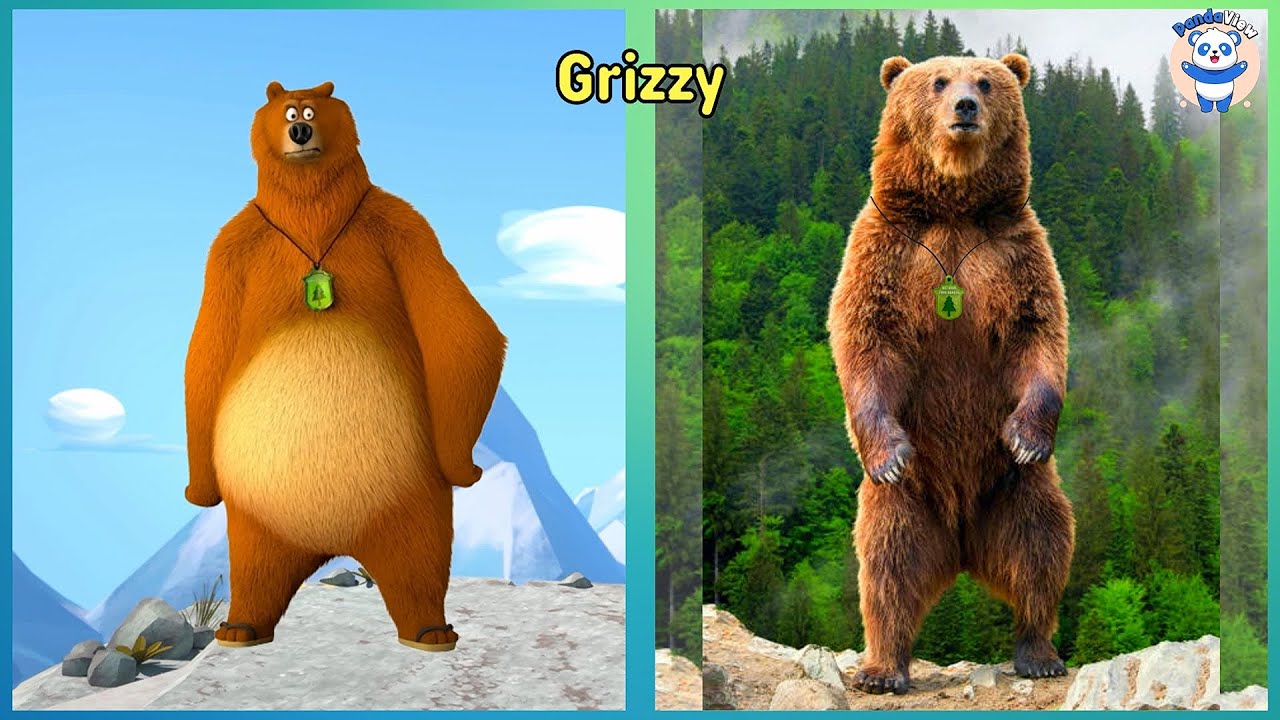 Grizzy and The Lemmings Characters In Real Life - BiliBili