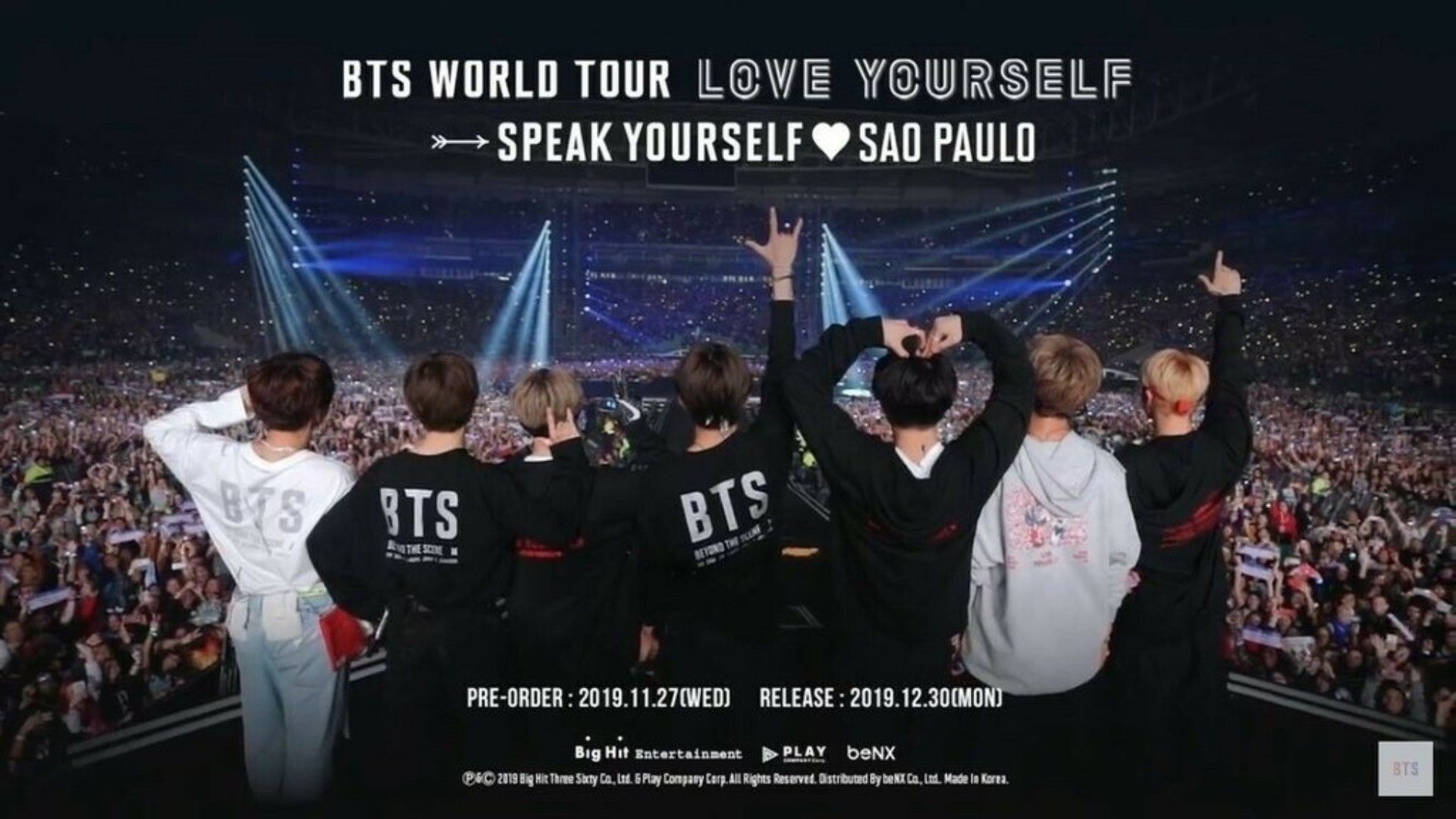 K-POP・アジア BTS WORLD TOUR LOVE YOURSELF SAO PAULO BTS World Tour Love Yourself Speak Sao Paulo 2 DVD Full Set