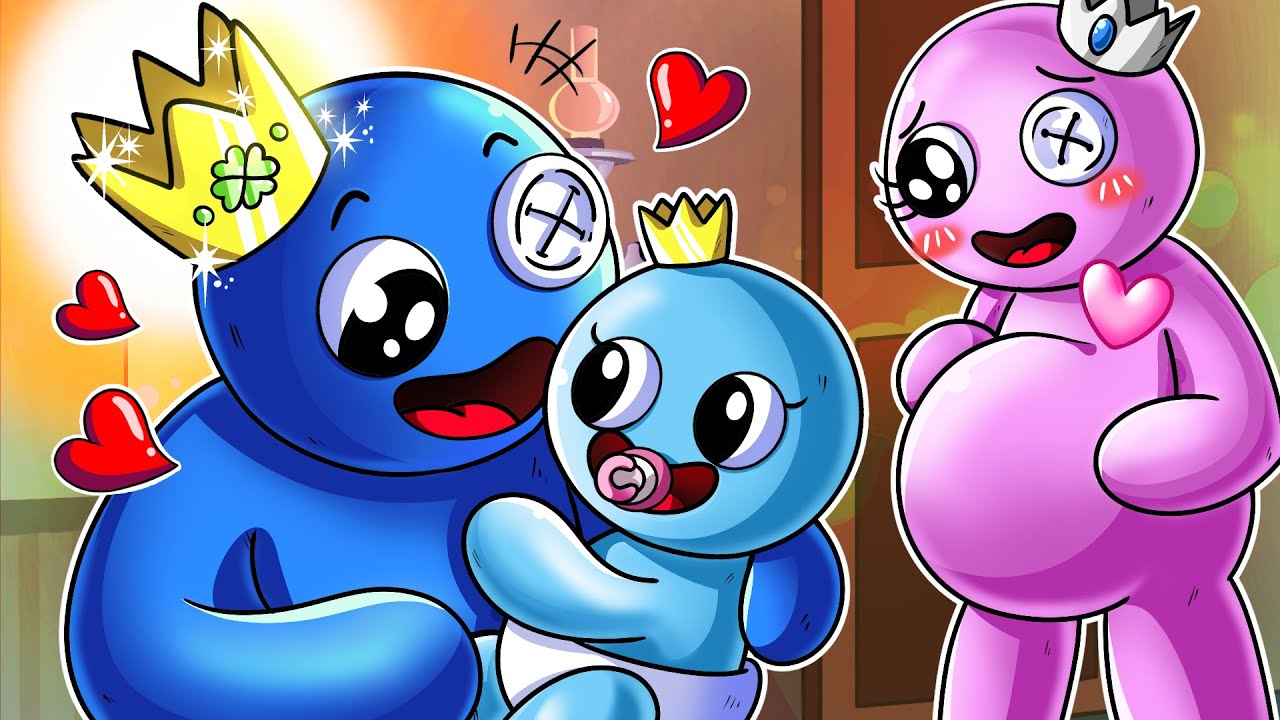 Rainbow friends character drawing(Blue and Pink) - video Dailymotion