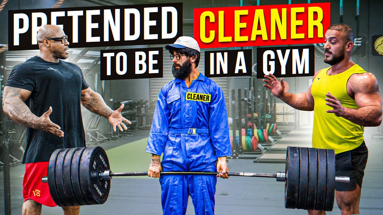 CRAZY CLEANER surprise GIRLS in a GYM prank