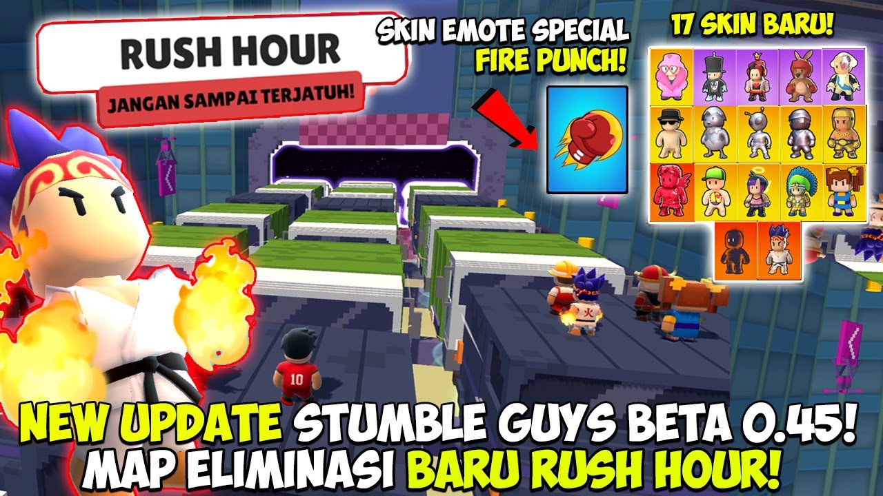 NOVO BETA 0.45 + NOVO MAPA HOUR RUSH + NOVO EMOTE ESPECIAL + NOVAS