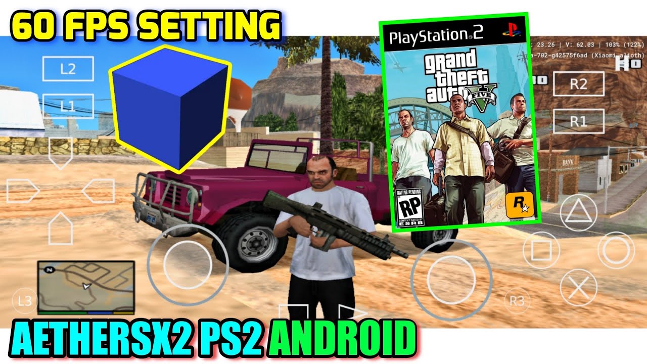 Grand Theft Auto V GTA 5 PS2 Game For Aether SX2 PS2 Emulator On