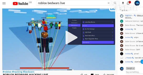 I secretly HACKED in Roblox Bedwars.. in 2023