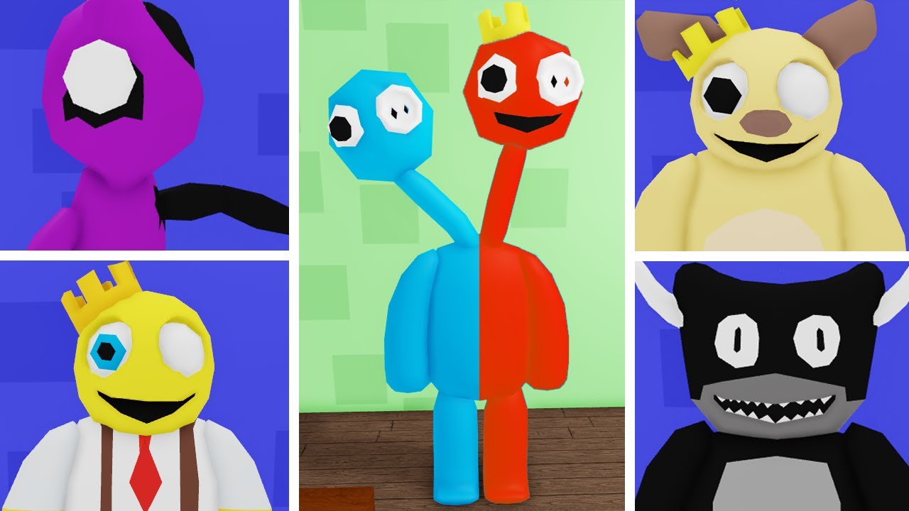 ALL Morphs + NEW LIME, NEON Blue Friend in Rainbow Friends Chapter 2  Concept Roblox 