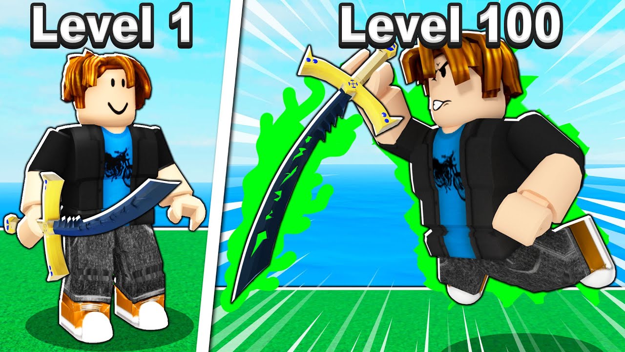 LEVEL 1 NOOB WITH A DARK BLADE! Roblox Blox Fruits 