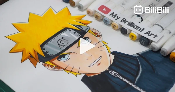 Easy Anime Draw / How To Drawing Anime Naruto Easy Tutorial / Anime Sketch  Art / M.A Drawings - BiliBili