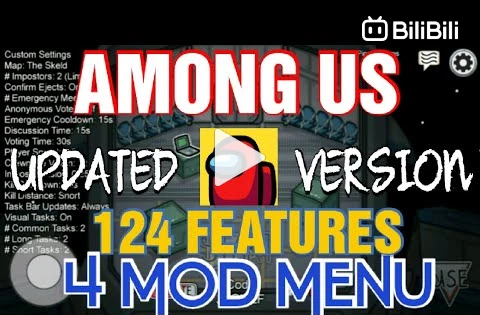 Among Us Mod Menu 2021.4.12😍 Updated With 50+ Features [ Unlocked All ]🤩  New Version😇😈 - BiliBili
