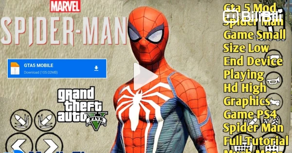 PS4 Marvel Spider-Man mod for Grand Theft Auto 5 is now available for free  download