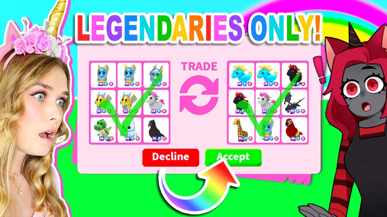 I Accepted EVERY TRADE in POOR Adopt Me Servers For 24 Hours.. (LEGENDARY  PETS ONLY) 