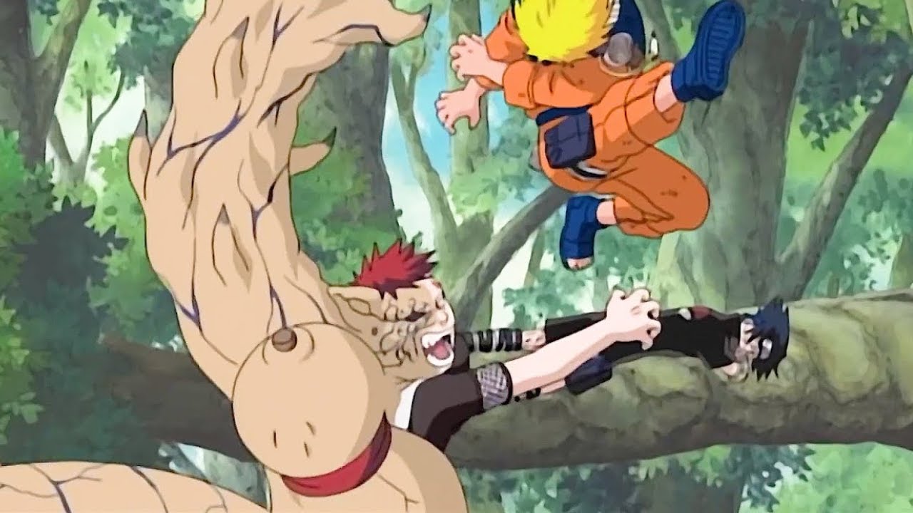 Naruto VS Gaara Full Fight HD - BiliBili