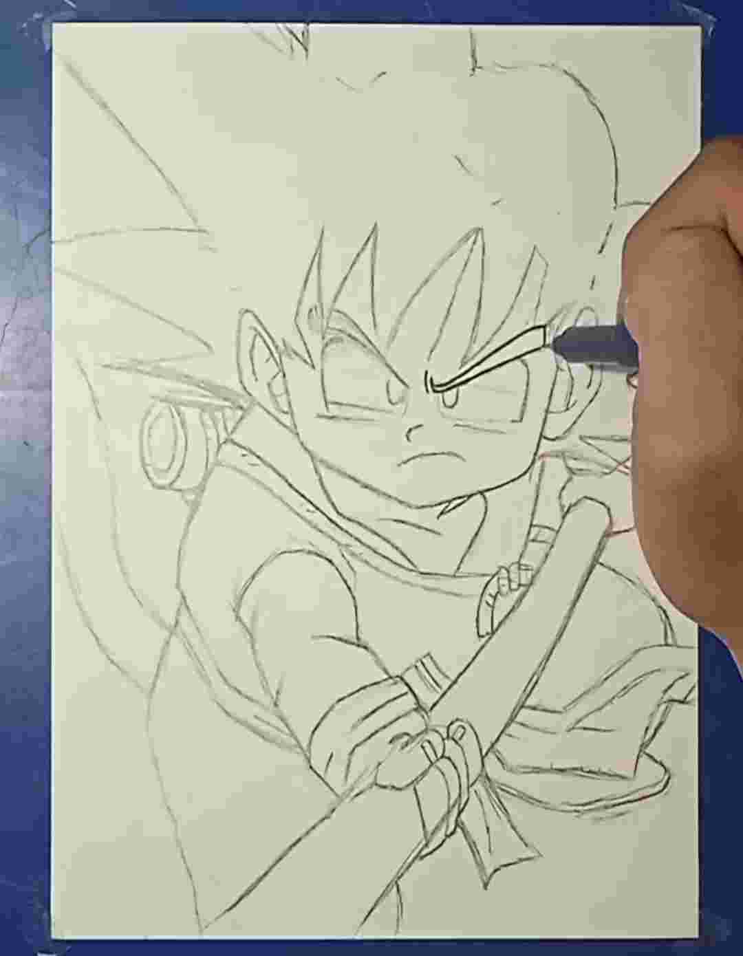 How to Draw Goku Ultra Instinct - [Dragon Ball Super] - BiliBili