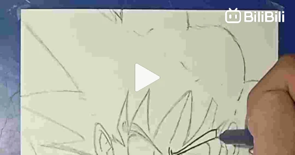 How to Draw Goku Ultra Instinct - [Dragon Ball Super] - BiliBili