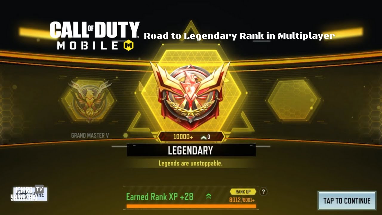 Road to Legendary in Call of Duty: Mobile