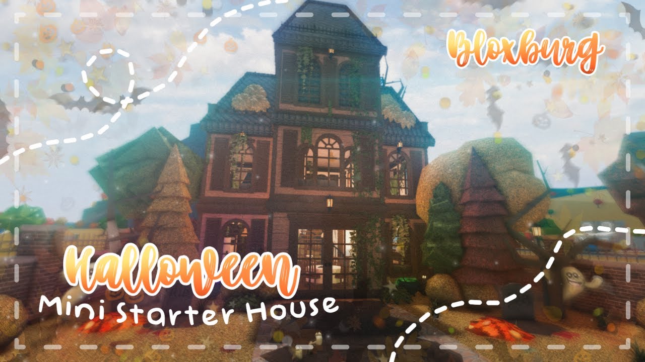 Roblox Bloxburg - No Gamepass Budget Mini Halloween Mansion - Minami Oroi