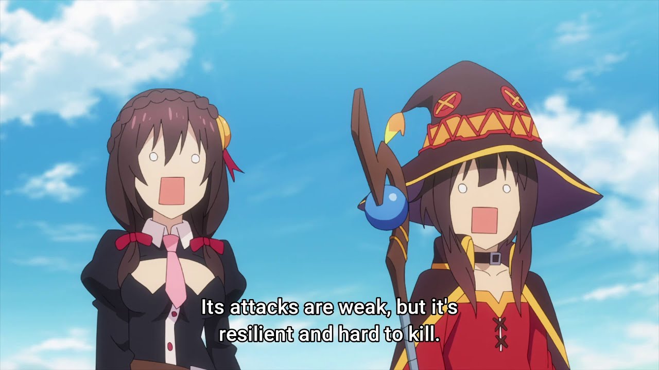 KonoSuba: An Explosion on This Wonderful World! episode 9 - Arnes gets  overpowered, Megumin and Yunyun reach Axel