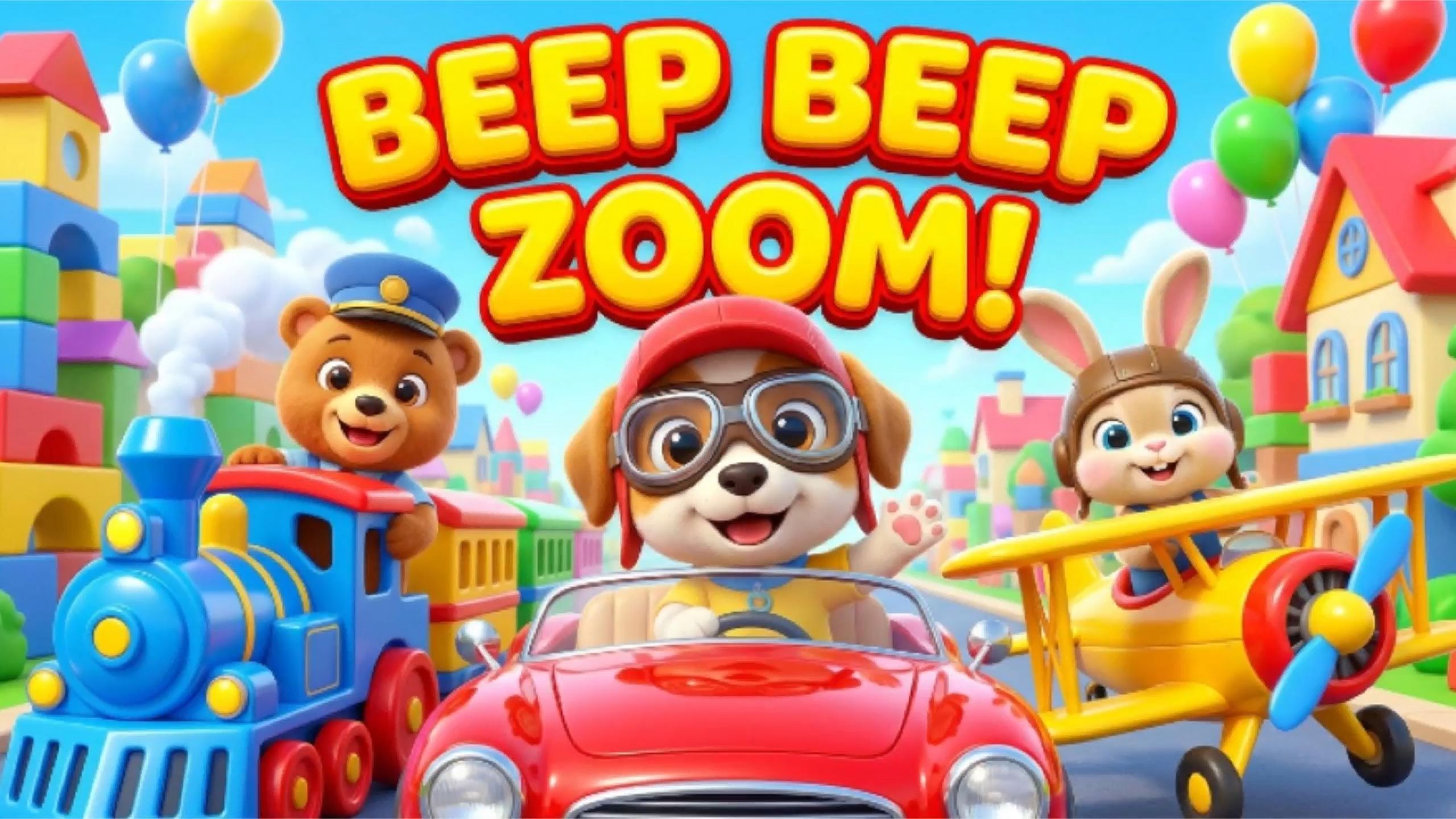 Beep Beep Zoom | Kids Journey Adventure | AshTOON Learn with Fun - BiliBili