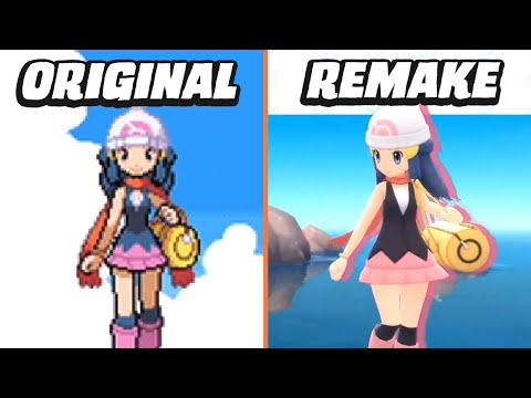 Pokémon Brilliant Diamond & Shining Pearl Graphics Comparison (Switch vs.  DS) 