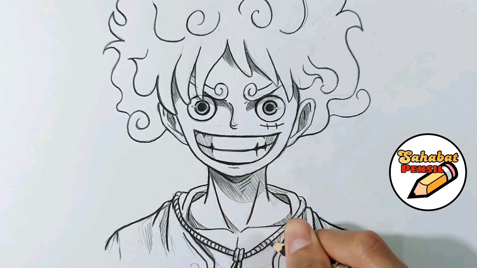 menggambar luffy