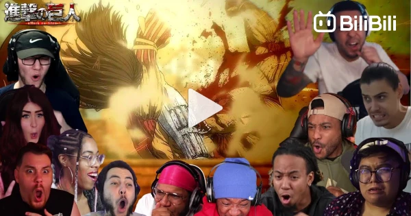 EREN VS REINER! ATTACK ON TITAN Temporada 4 Episódio 17 REACT