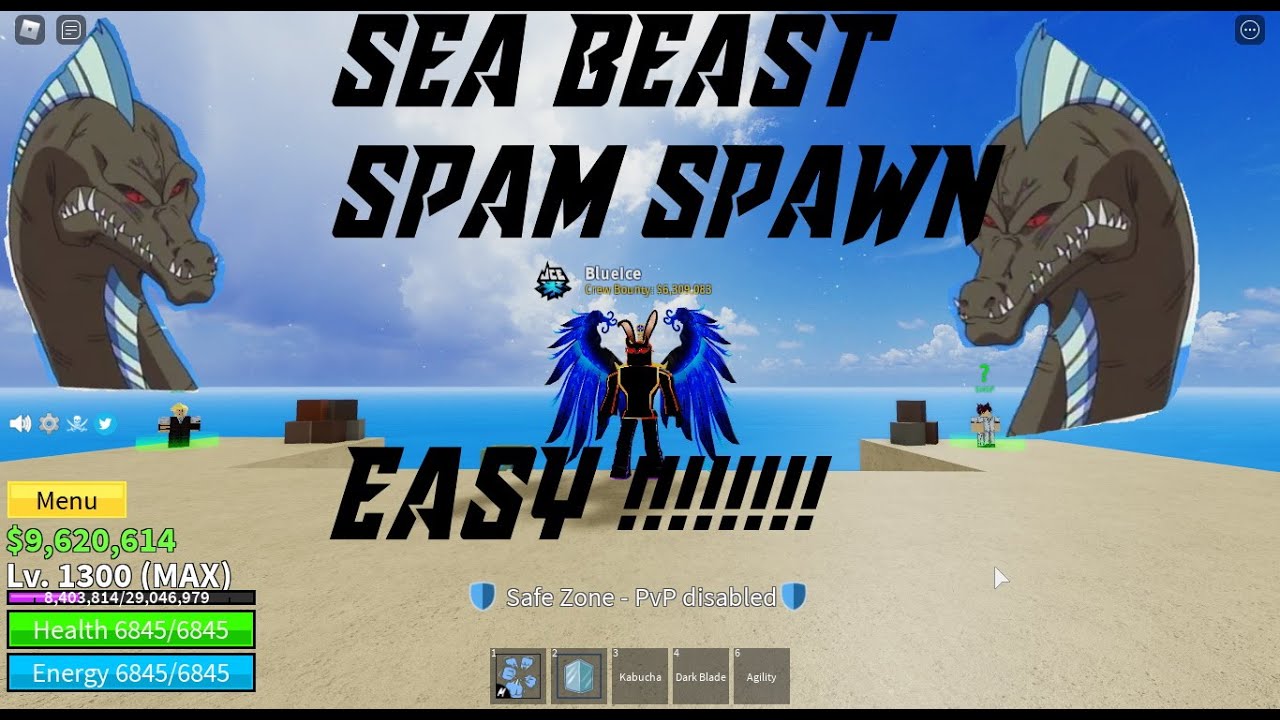 Sea Beast summon Blox Fruits