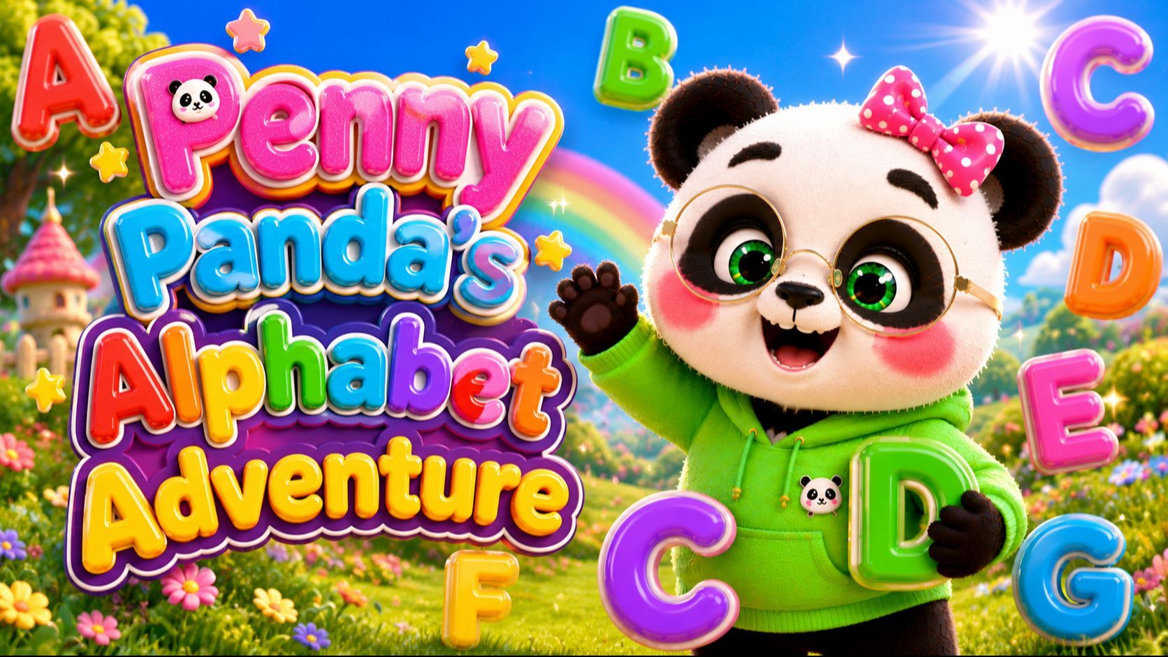 ABC Song for Kids | Penny Panda's Alphabet Adventure | Learn A to Z ...