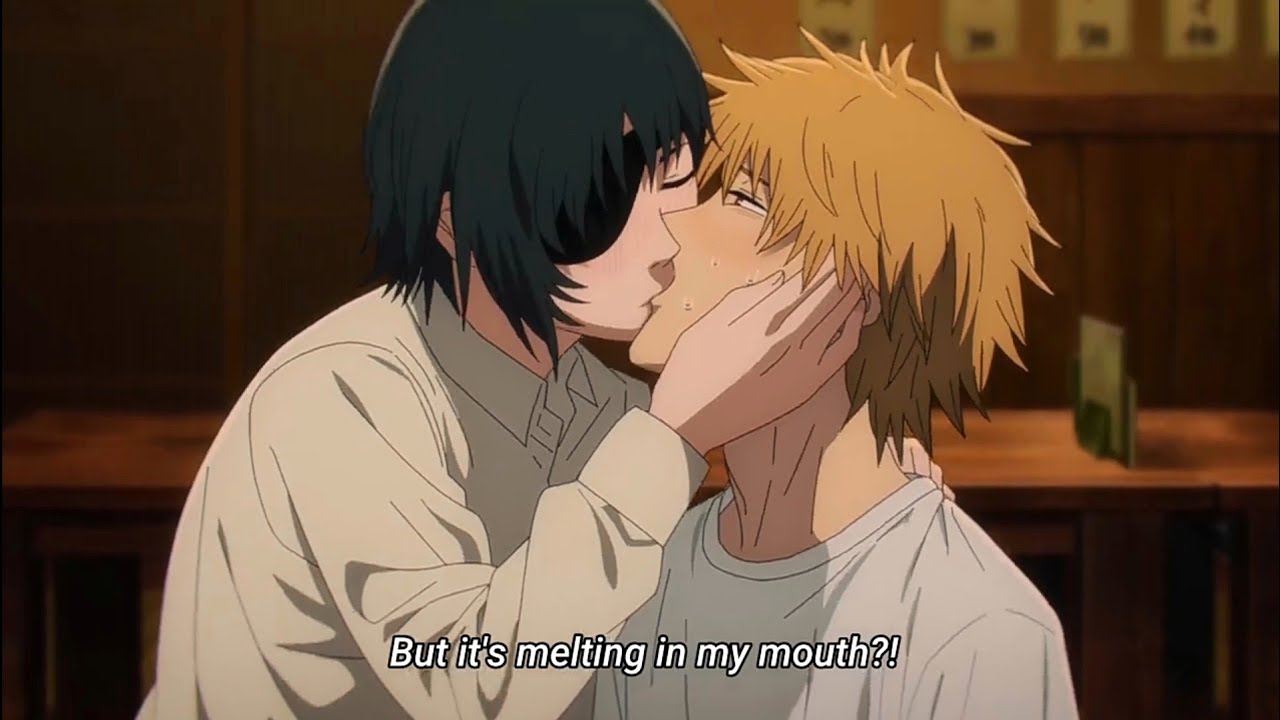 Denji First Kiss With Himeno - Chainsaw Man Episode 7