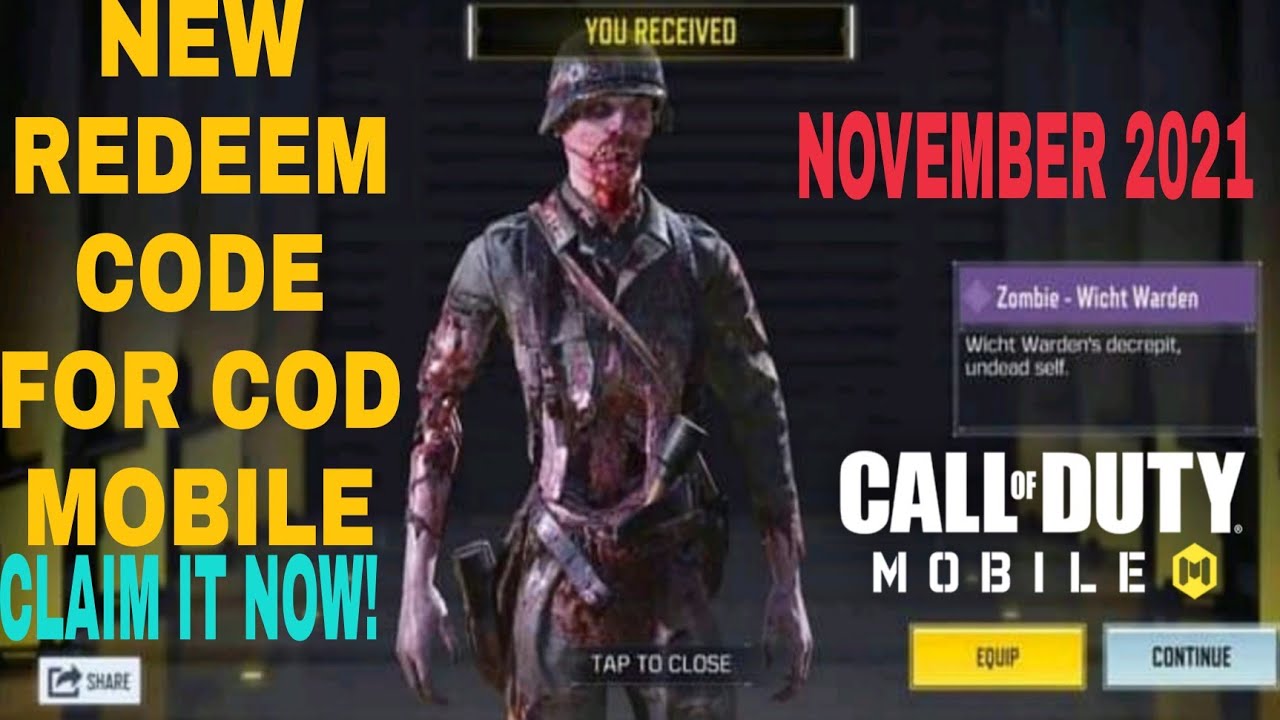 COD Mobile Redeem Codes (November 2022)