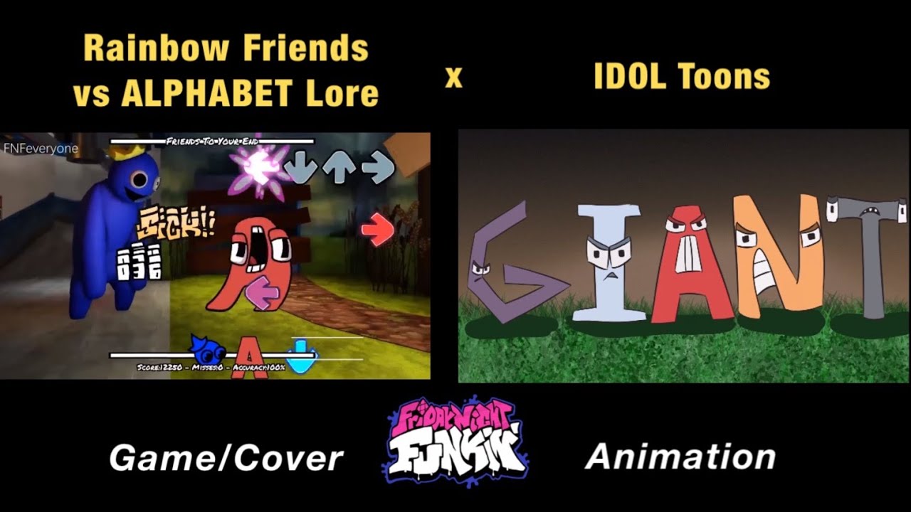 Rainbow Friends vs ALPHABET Lore, Game x FNF Animation