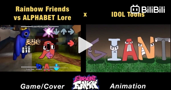Rainbow Friends vs ALPHABET Lore, Game x FNF Animation