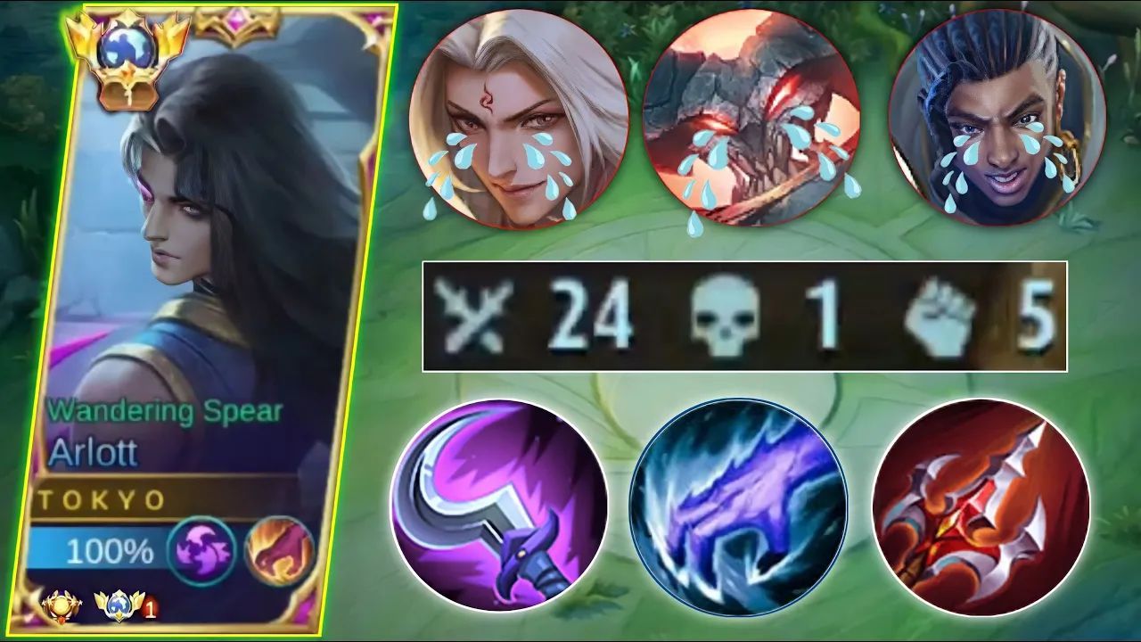 ARLOTT NEW HERO IS THE NEW CORE MONSTER! BEST BUILD & EMBLEM ARLOTT ...