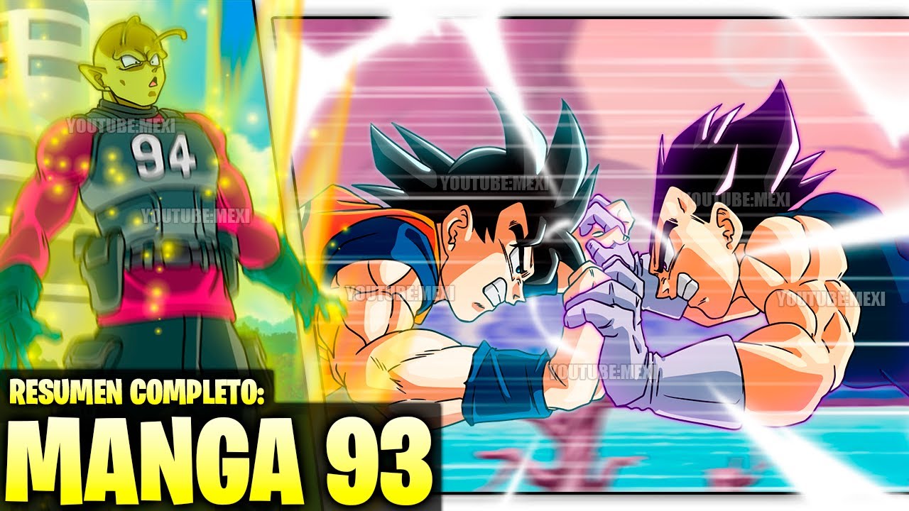 DRAGON BALL SUPER CAPÍTULO 93 DO MANGÁ COMPLETO COM ANÁLISE A BATALHA DE  VEGETA E GOKU COMEÇA