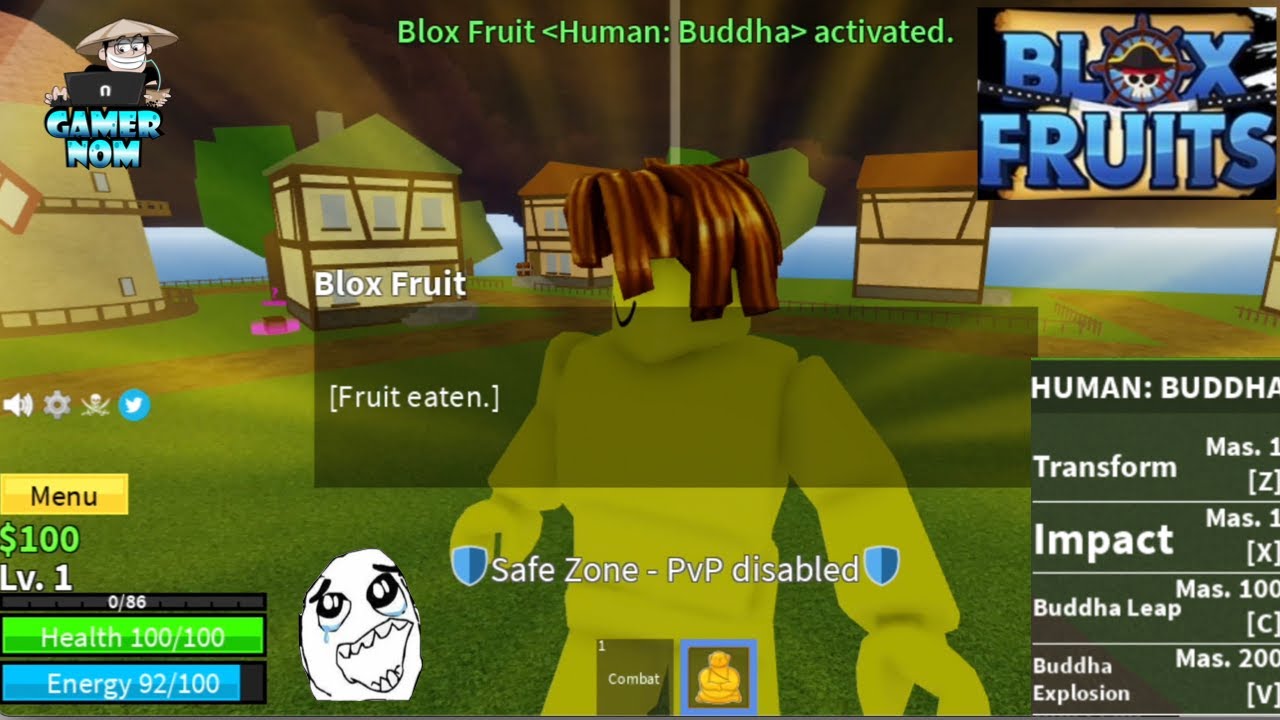 Lvl 1 Noob gets BUDDHA FRUIT, reach 2nd SEA, Unlock Powers