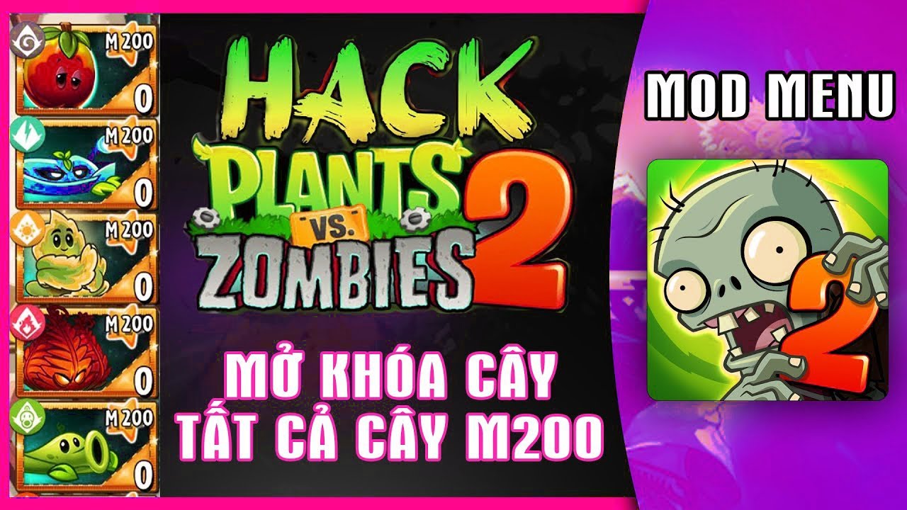 Hướng dẫn hack max level cây và mở khoá cây trong Plants vs zombies 2 -  BiliBili