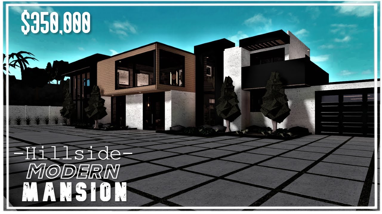 Bloxburg: Mansion Modern Minimalist ((No LargePlot)), House Build