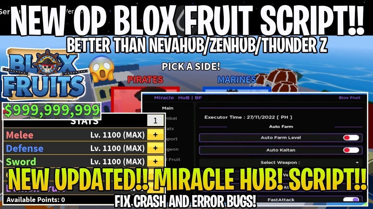 BLOX FRUIT NEW OP HACK SCRIPT PASTEBIN 2022! NO ERROR NO BUGS AND